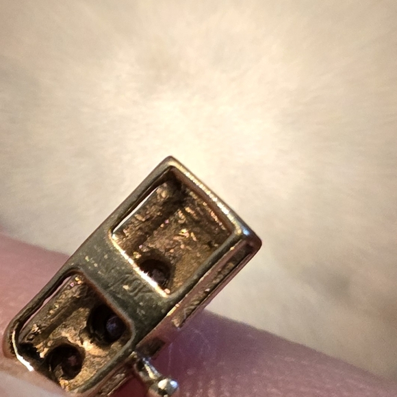 Vintage Bar Diamond Bracelet 10k missing diamond - Picture 8 of 9